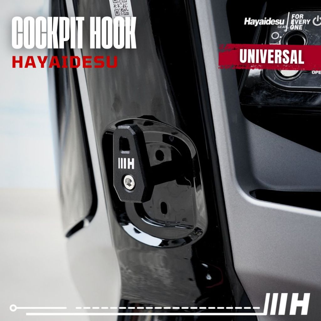 Hayaidesu Cockpit Deck Hook Gantungan Barang Universal CNC