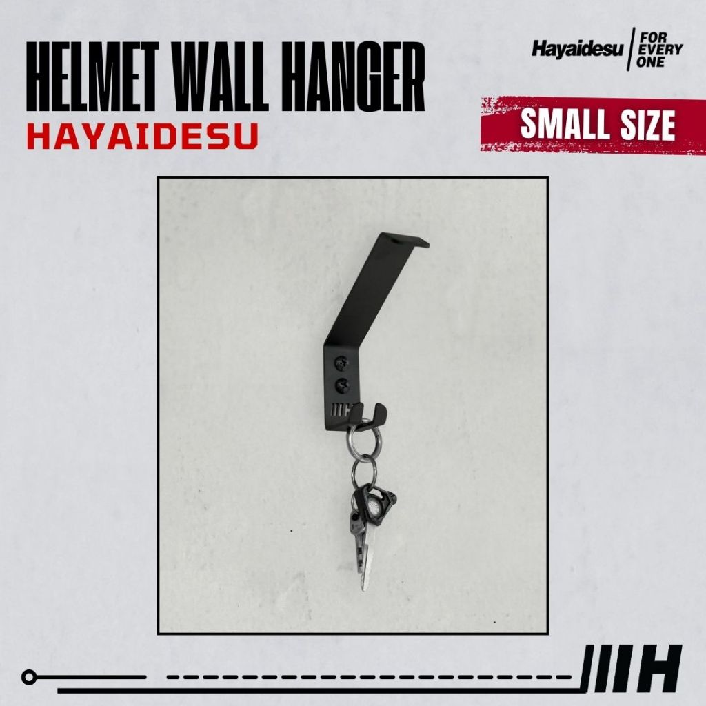 Hayaidesu Helmet Wall Hanger Plat Gantungan Helm Dinding