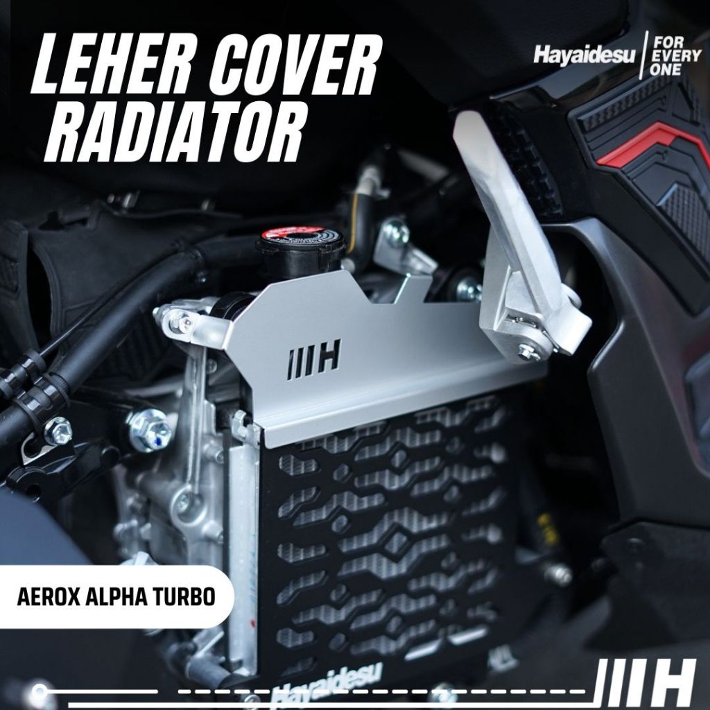 Hayaidesu Yamaha AEROX ALPHA TURBO Cover Leher Radiator