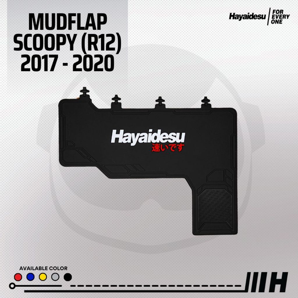 Hayaidesu MudFlap Scoopy Ring 12 (2017-2020)  Penahan Lumpur