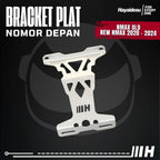 Hayaidesu Bracket Plate Number Depan Yamaha NMAX OLD & New NMAX - Dudukan Plat Nomor Depan