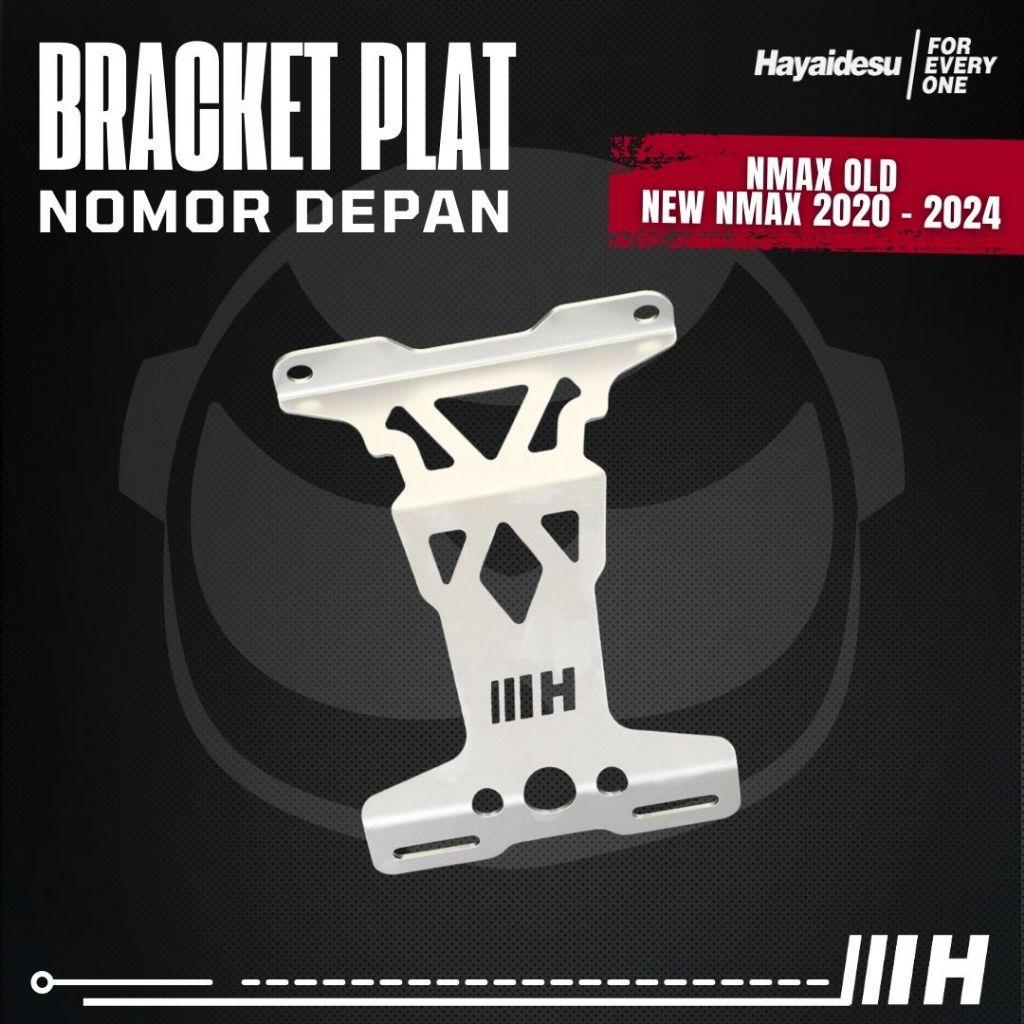 Hayaidesu Bracket Plate Number Depan Yamaha NMAX OLD & New NMAX - Dudukan Plat Nomor Depan