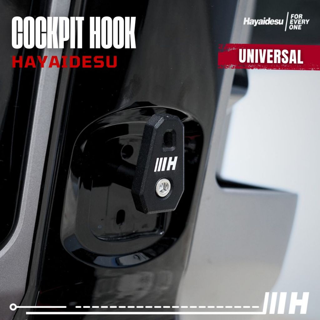 Hayaidesu Cockpit Deck Hook Gantungan Barang Universal CNC