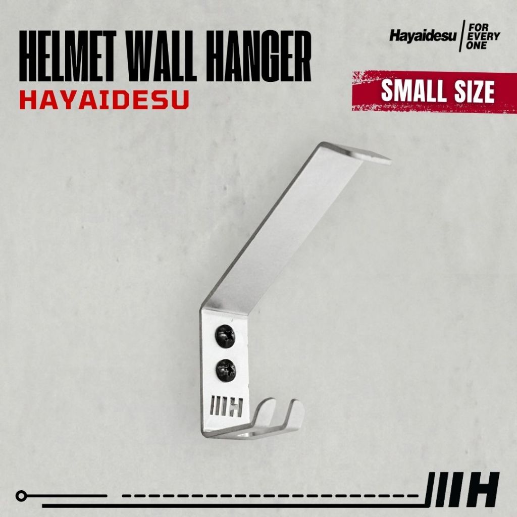 Hayaidesu Helmet Wall Hanger Plat Gantungan Helm Dinding