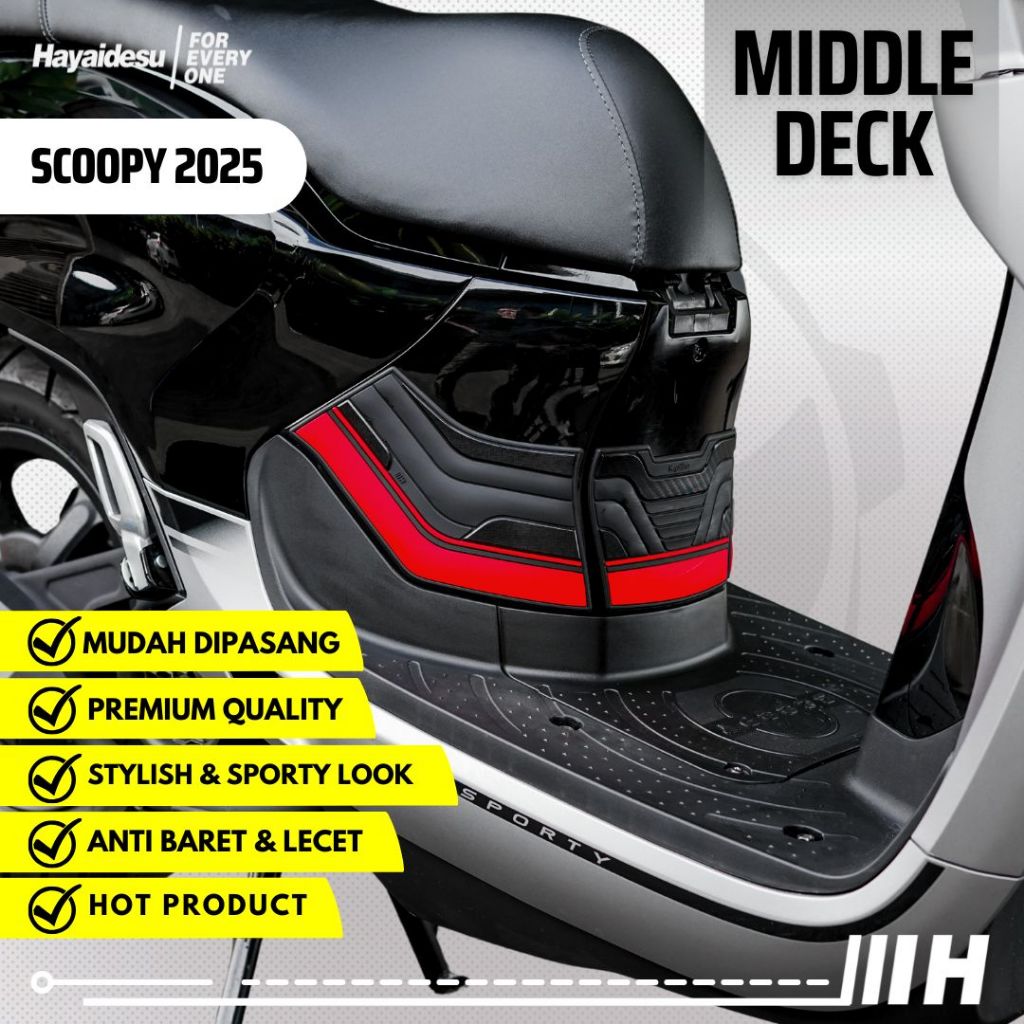 Hayaidesu Scoopy 2025 Body protector MIDDLE DECK Cover