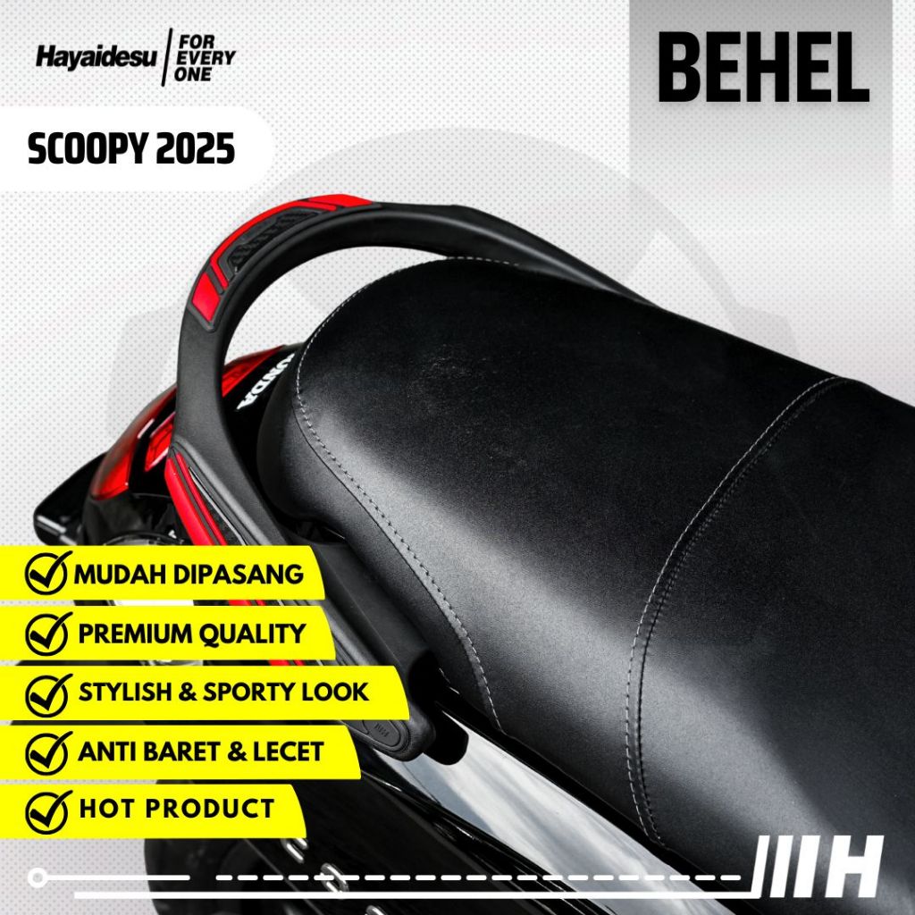 Hayaidesu Scoopy 2025 Body Protector BEHEL Pillion Grip Cover