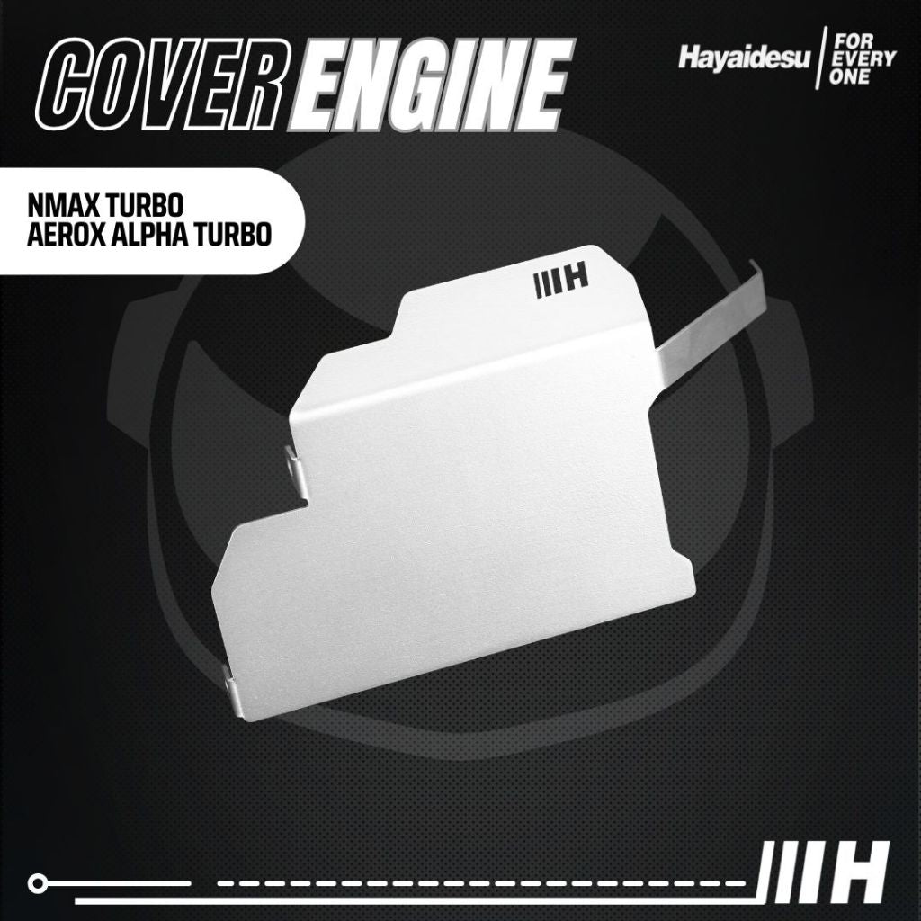 Hayaidesu ENGINE COVER Pelindung Bawah Mesin Motor Yamaha NMAX TURBO & AEROX ALPHA TURBO
