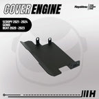 Hayaidesu ENGINE COVER Pelindung Bawah Mesin Motor Honda GENIO, BEAT (2020-2023) & SCOOPY (2021-2024)
