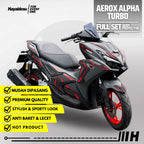 Hayaidesu Yamaha AEROX ALPHA (Standard/Cyber City/Turbo) Paket FULL SET Body Protector Cover