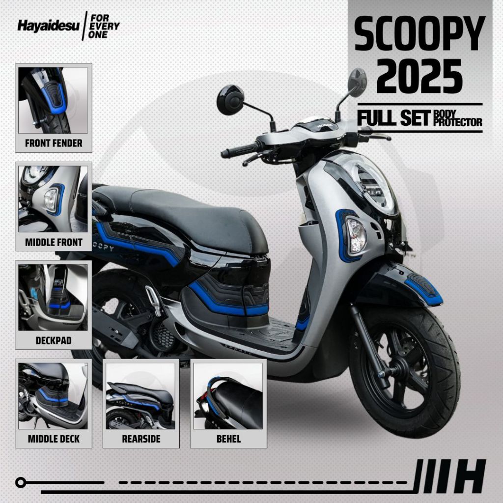 Hayaidesu Body Protector Scoopy 2025 Full Set Cover