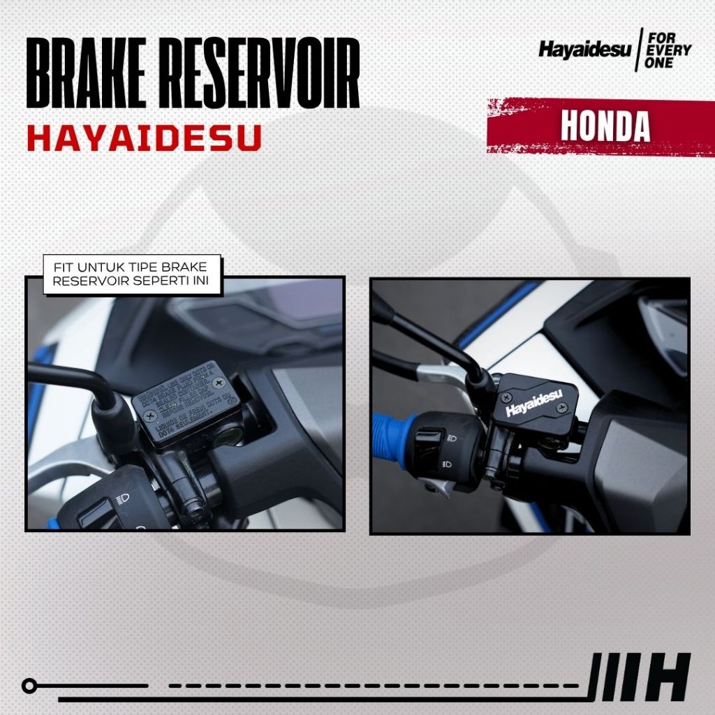 Hayaidesu Brake Reservoir Cover Tutup Tabung Minyak Rem CNC HONDA ADV PCX CBR
