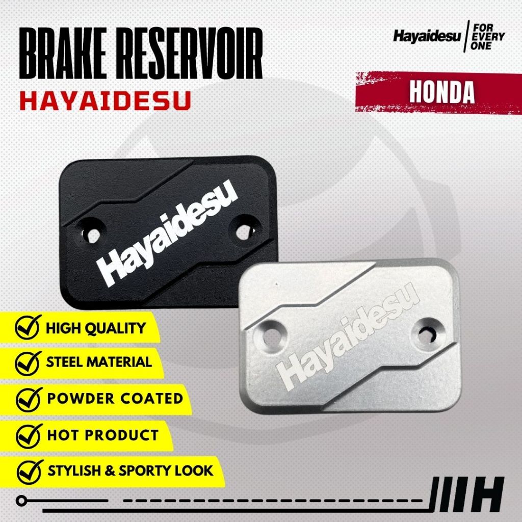 Hayaidesu Brake Reservoir Cover Tutup Tabung Minyak Rem CNC HONDA ADV PCX CBR