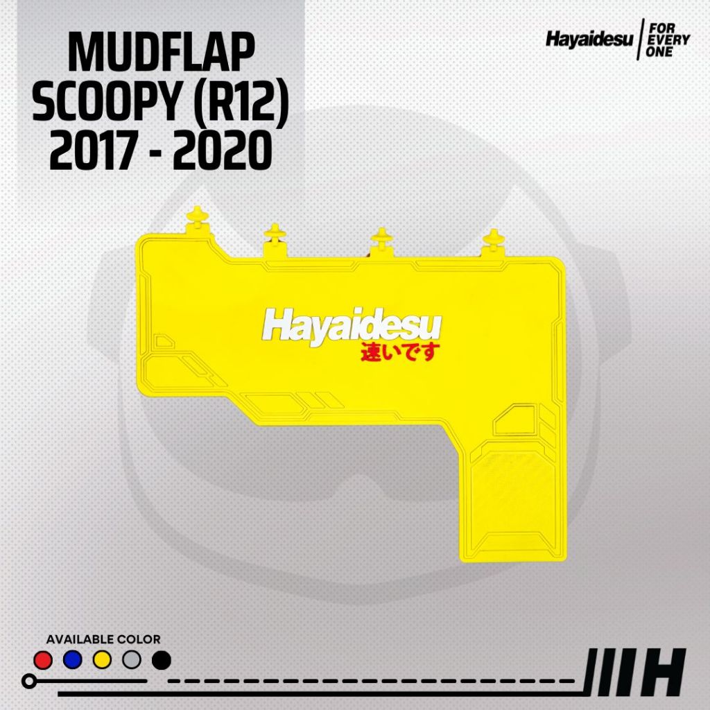 Hayaidesu MudFlap Scoopy Ring 12 (2017-2020)  Penahan Lumpur