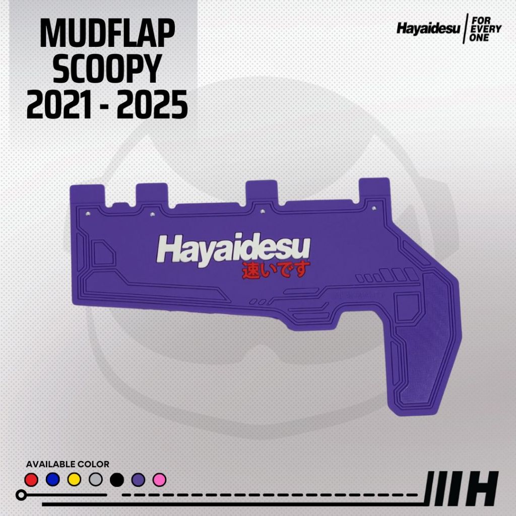 Hayaidesu Mud Flap New SCOOPY (2021-2025) Penahan Lumpur - Premium