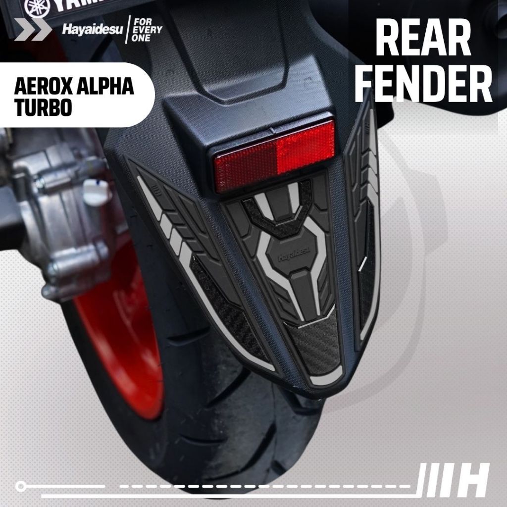 Hayaidesu Yamaha AEROX ALPHA (Standard/Cyber City/Turbo) Body Protector REAR FENDER Cover