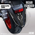 Hayaidesu Yamaha AEROX ALPHA (Standard/Cyber City/Turbo) Body Protector REAR FENDER Cover