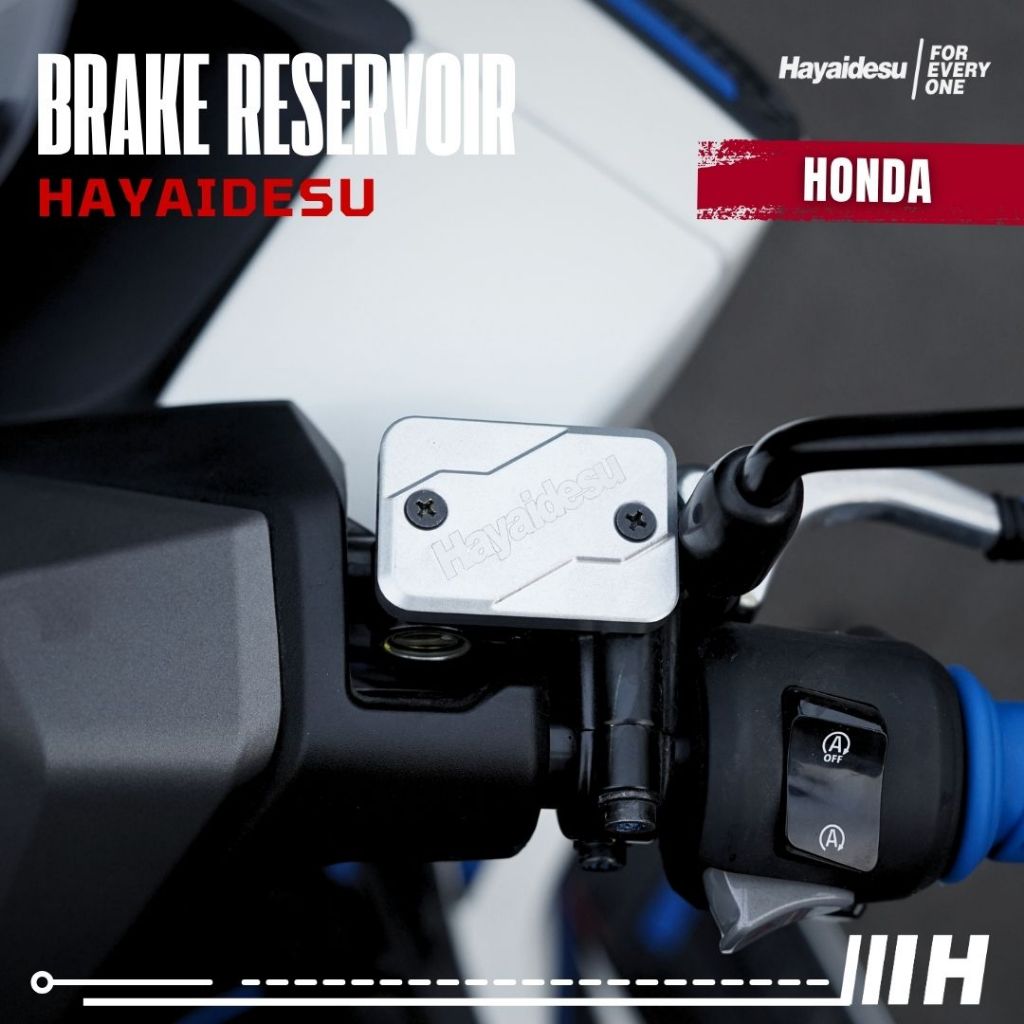 Hayaidesu Brake Reservoir Cover Tutup Tabung Minyak Rem CNC HONDA ADV PCX CBR
