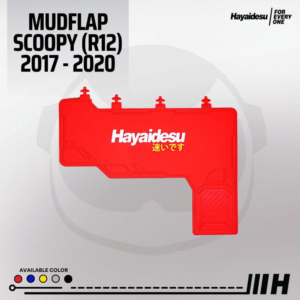 Hayaidesu MudFlap Scoopy Ring 12 (2017-2020)  Penahan Lumpur