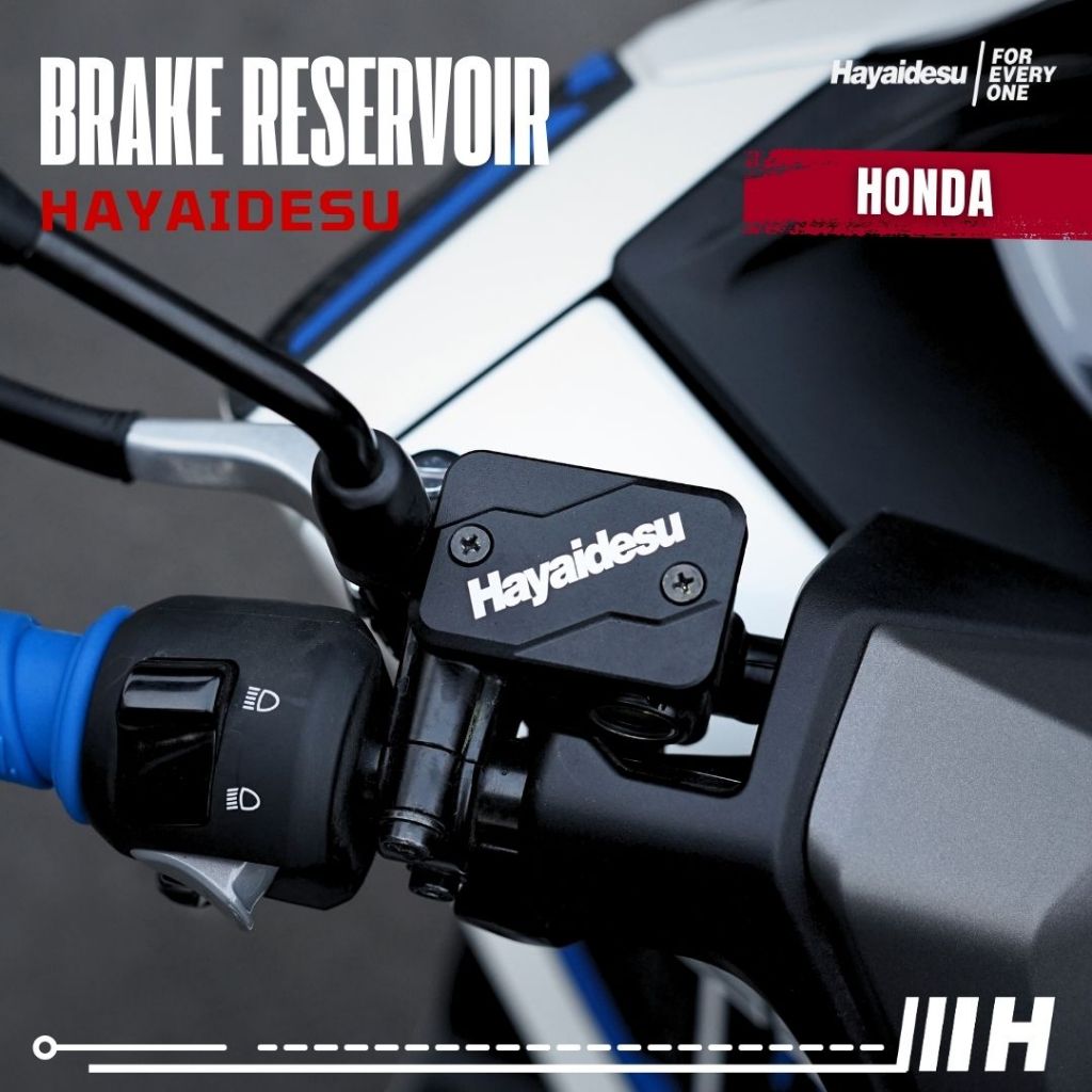Hayaidesu Brake Reservoir Cover Tutup Tabung Minyak Rem CNC HONDA ADV PCX CBR