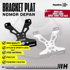 Hayaidesu Bracket Plate Number Depan Yamaha Nmax NEO/S,TURBO/TECHMAX- Dudukan Plat Nomor Depan