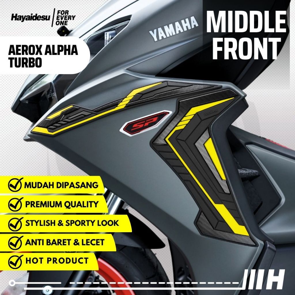 Hayaidesu Yamaha AEROX ALPHA (Standard/Cyber City/Turbo) Body Protector MIDDLE FRONT Cover