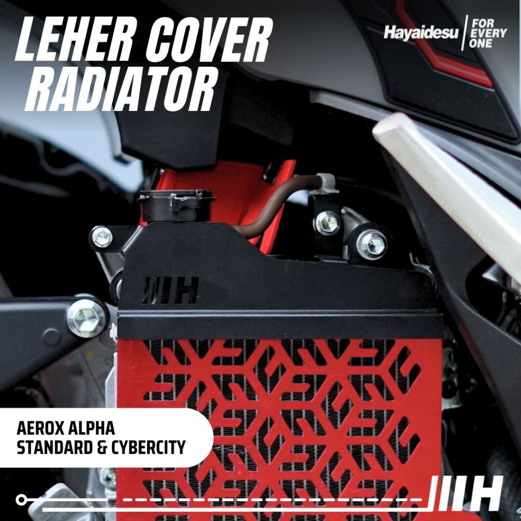 Hayaidesu Yamaha Aerox Alpha Standard & CyberCity Cover Leher Radiator