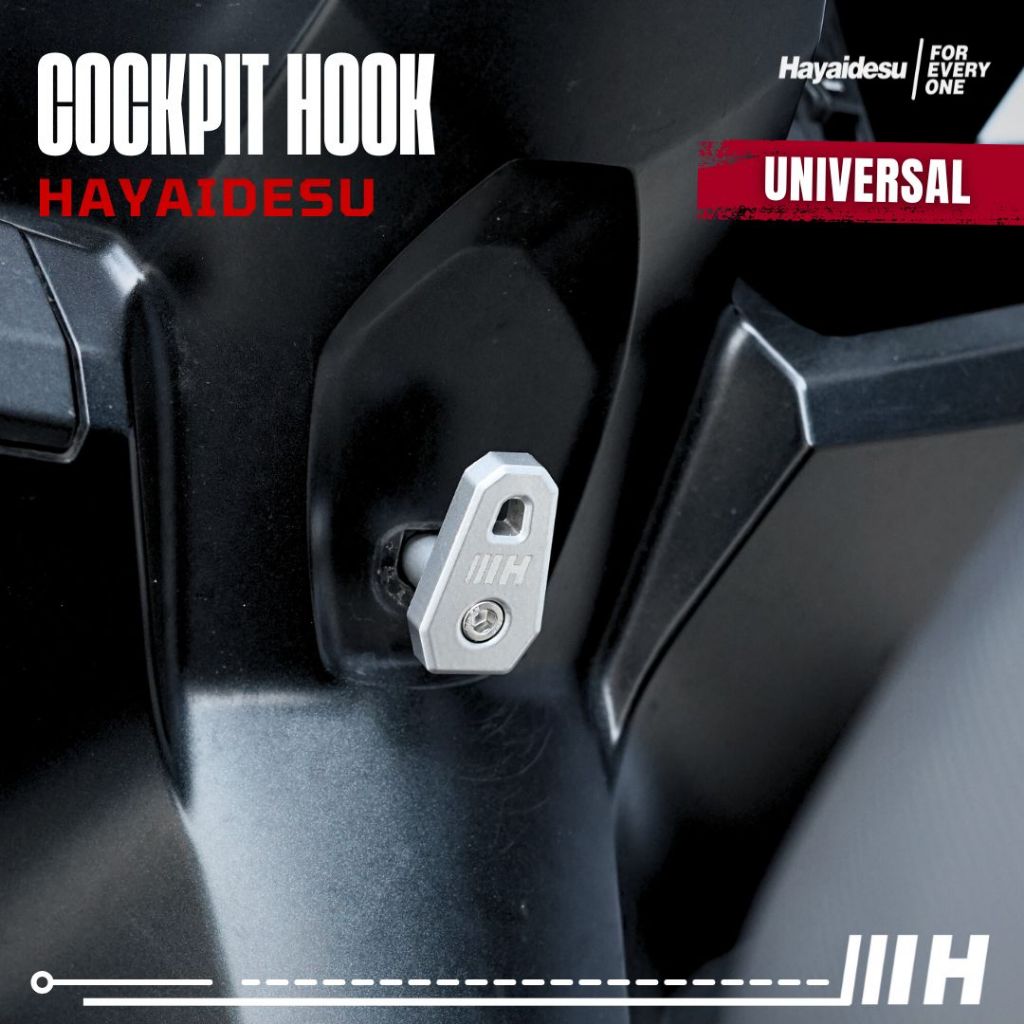 Hayaidesu Cockpit Deck Hook Gantungan Barang Universal CNC