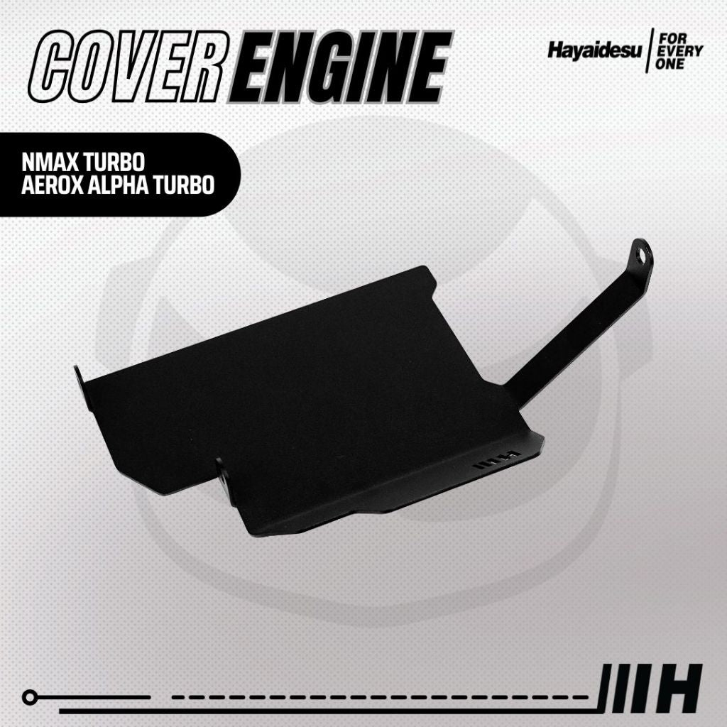 Hayaidesu ENGINE COVER Pelindung Bawah Mesin Motor Yamaha NMAX TURBO & AEROX ALPHA TURBO