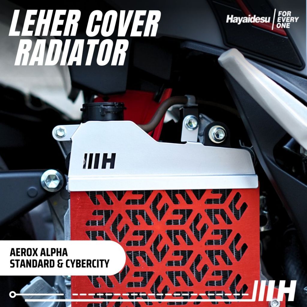 Hayaidesu Yamaha Aerox Alpha Standard & CyberCity Cover Leher Radiator