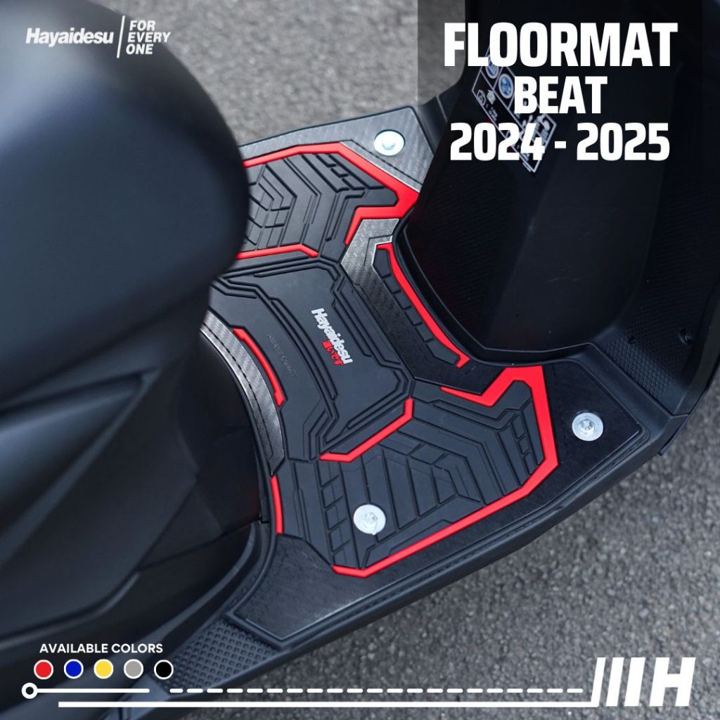 Hayaidesu Honda Beat (2024 - 2025) Street/Deluxe/CBS Karpet Motor Floor Mat - Premium Quality