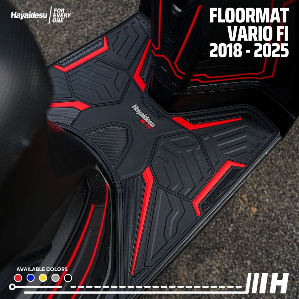 Hayaidesu Floor Mat New Vario 125/150 FI (2018-2025) Led New Karpet Motor - Premium Quality