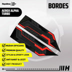 Hayaidesu Floor Step Boardrest Karpet Motor Yamaha AEROX ALPHA TURBO Bordes - Premium