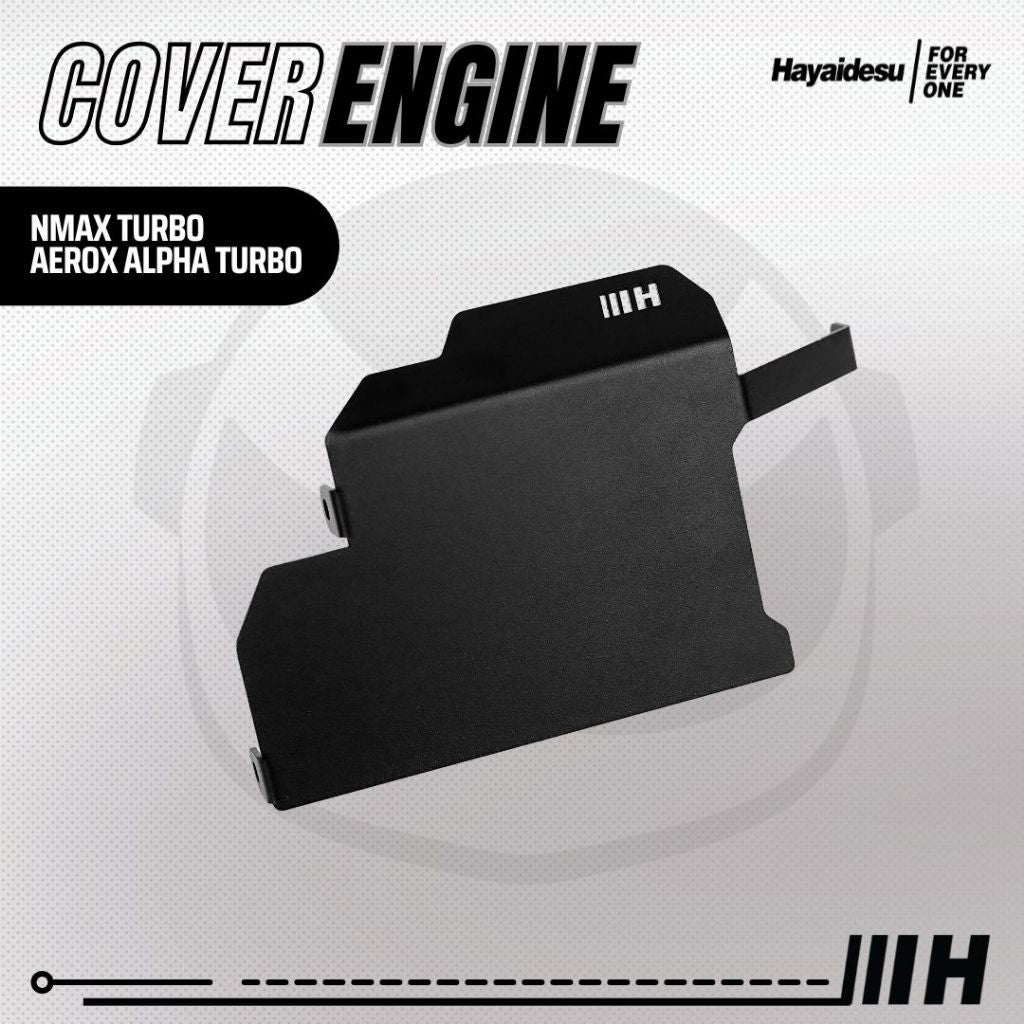 Hayaidesu ENGINE COVER Pelindung Bawah Mesin Motor Yamaha NMAX TURBO & AEROX ALPHA TURBO