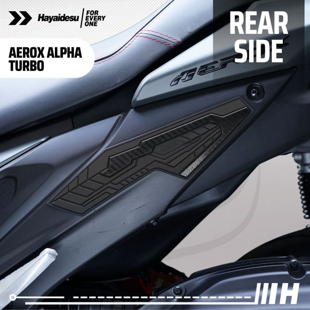 Hayaidesu Yamaha AEROX ALPHA (Standard/Cyber City/Turbo) Body Protector REAR SIDE Cover