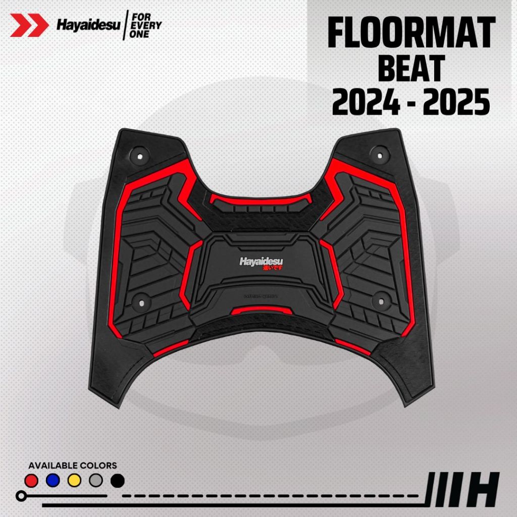 Hayaidesu Honda Beat (2024 - 2025) Street/Deluxe/CBS Karpet Motor Floor Mat - Premium Quality