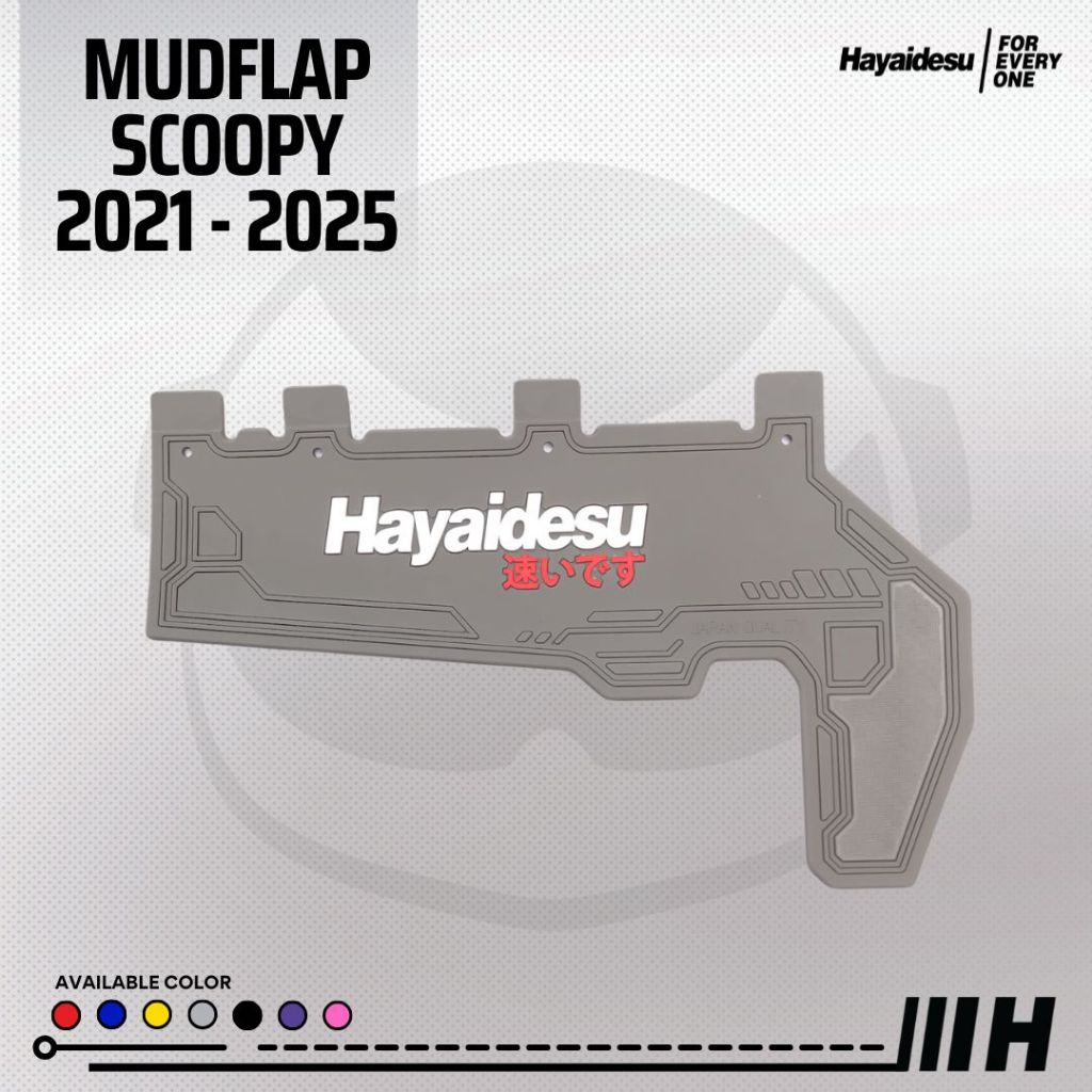 Hayaidesu Mud Flap New SCOOPY (2021-2025) Penahan Lumpur - Premium