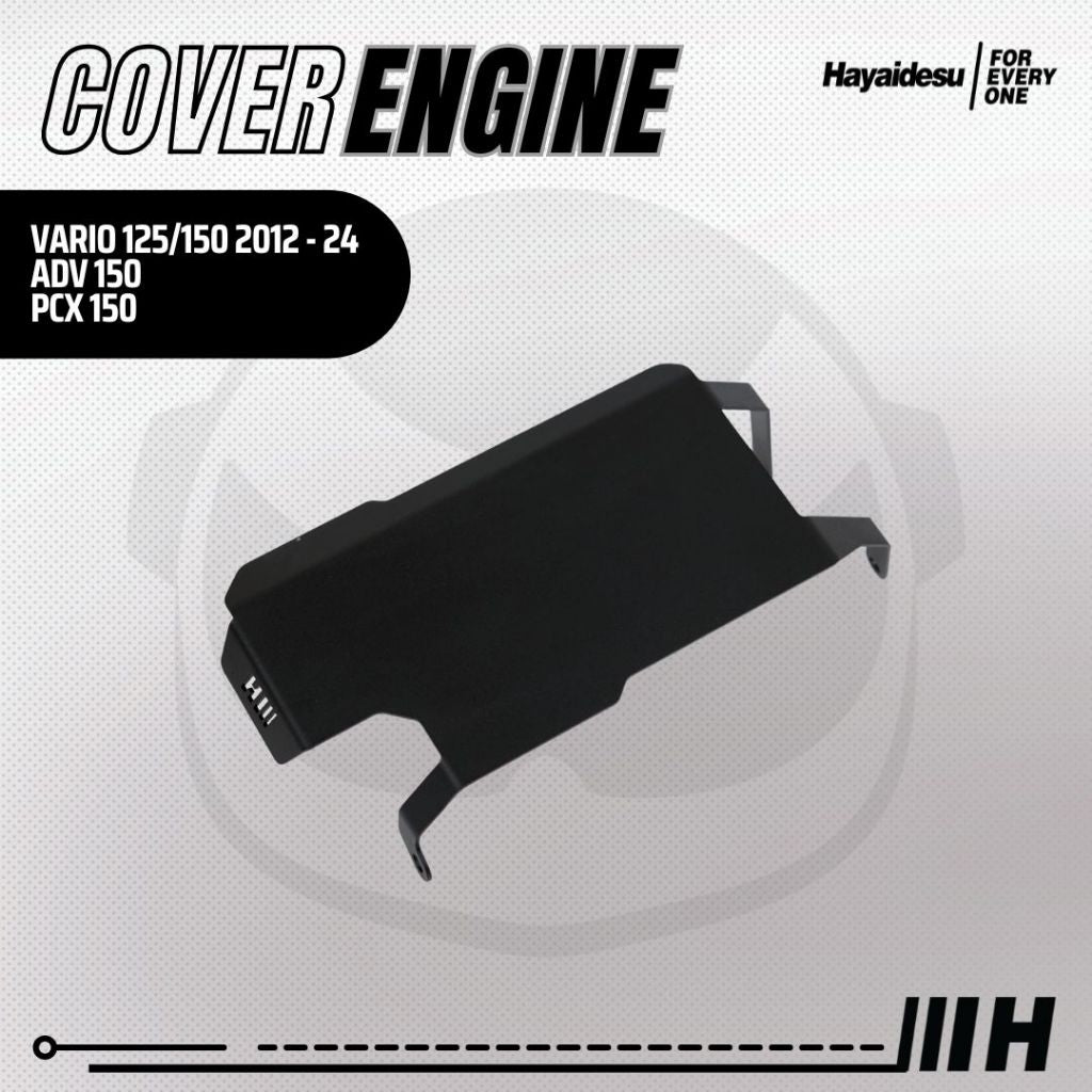 Hayaidesu ENGINE COVER Pelindung Bawah Mesin Motor Honda ADV 150, PCX 150 & VARIO 125/150 (2015-2025)