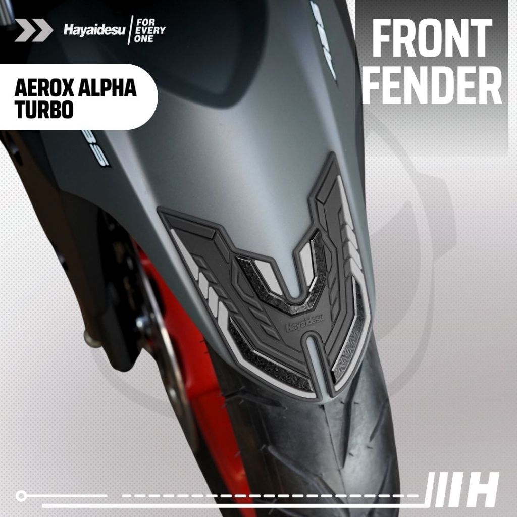 Hayaidesu Yamaha AEROX ALPHA (Standard/Cyber City/Turbo) Body Protector FRONT FENDER Cover