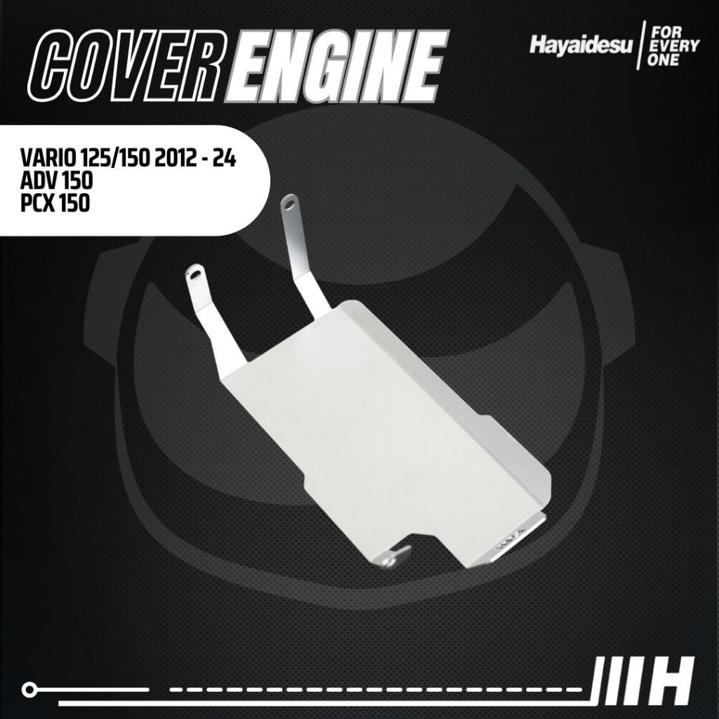 Hayaidesu ENGINE COVER Pelindung Bawah Mesin Motor Honda ADV 150, PCX 150 & VARIO 125/150 (2015-2025)
