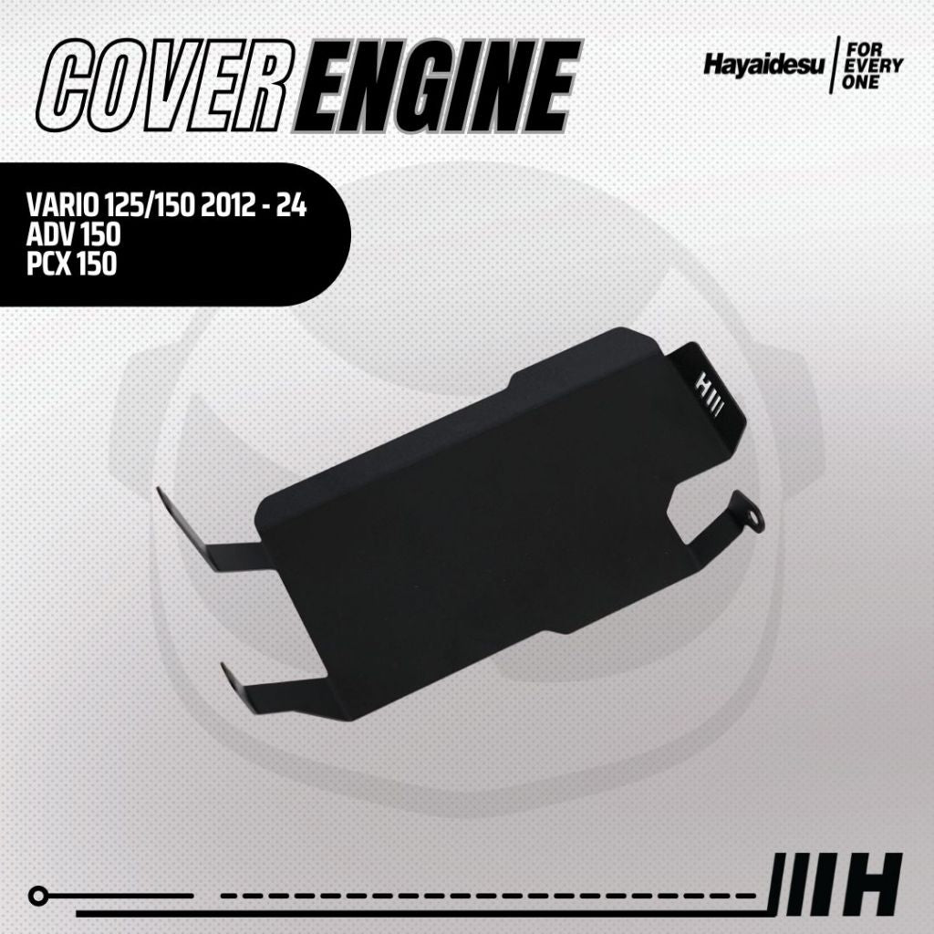 Hayaidesu ENGINE COVER Pelindung Bawah Mesin Motor Honda ADV 150, PCX 150 & VARIO 125/150 (2015-2025)