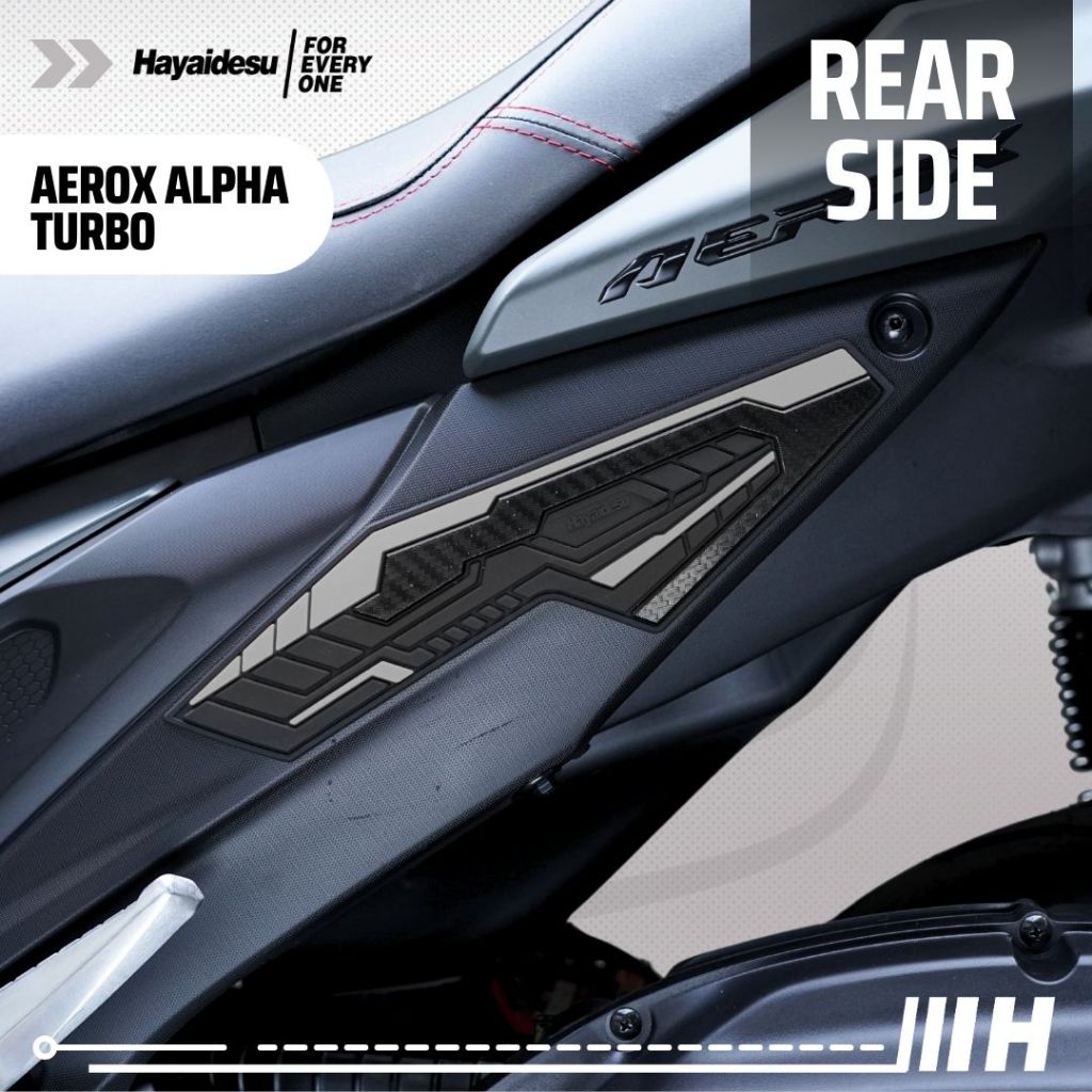 Hayaidesu Yamaha AEROX ALPHA (Standard/Cyber City/Turbo) Body Protector REAR SIDE Cover