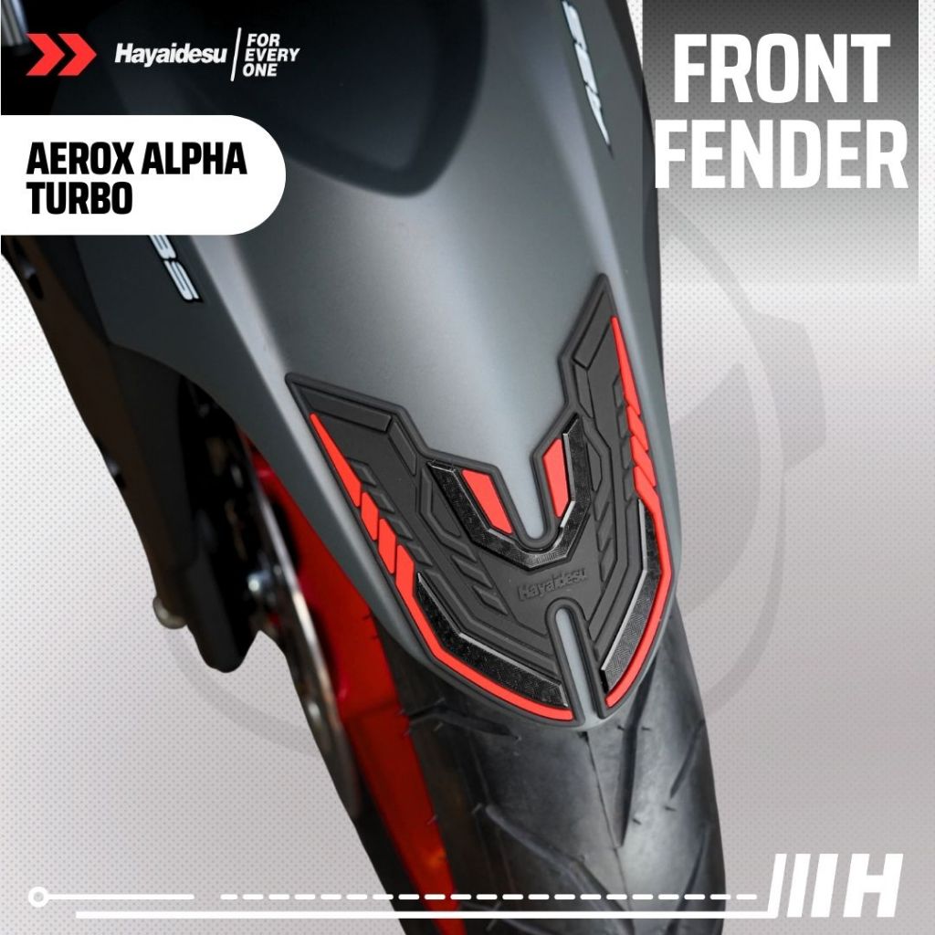 Hayaidesu Yamaha AEROX ALPHA (Standard/Cyber City/Turbo) Body Protector FRONT FENDER Cover