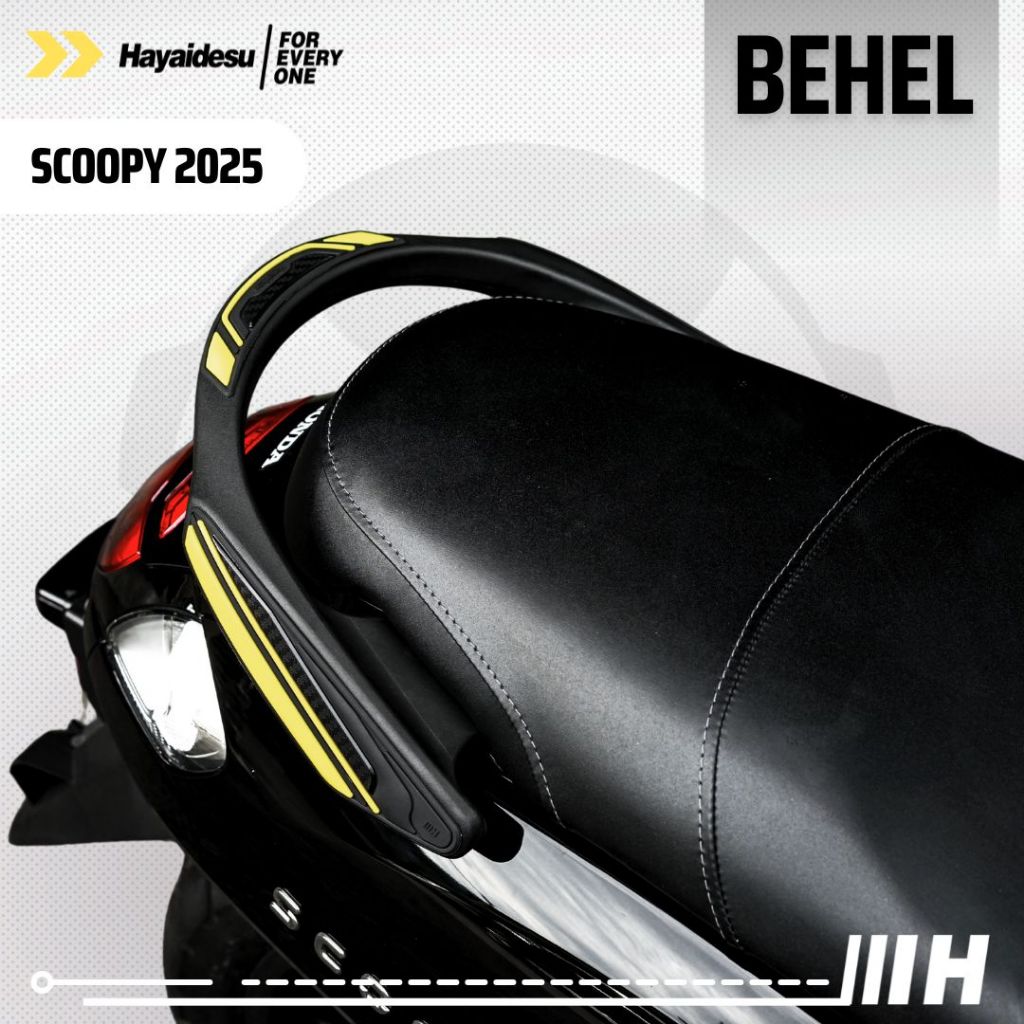 Hayaidesu Scoopy 2025 Body Protector BEHEL Pillion Grip Cover