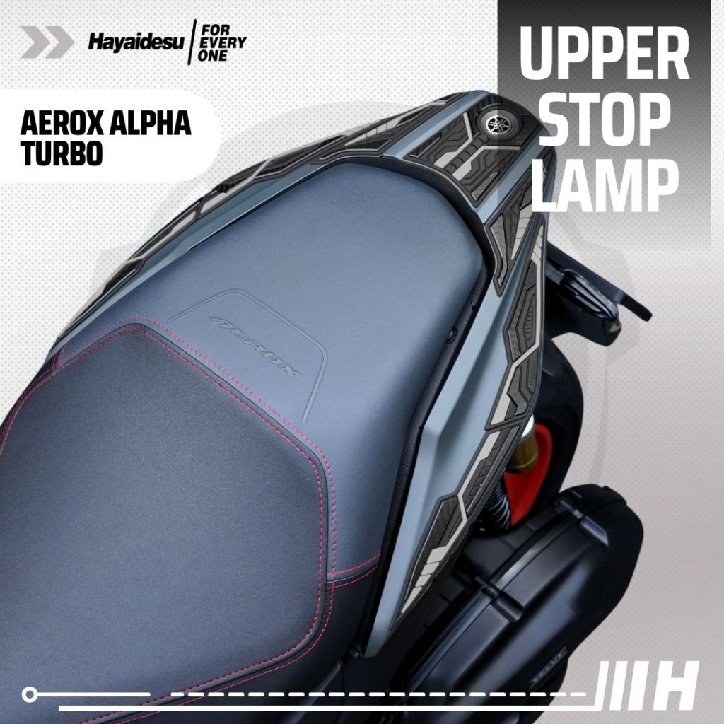 Hayaidesu Yamaha AEROX ALPHA (Standard/Cyber City/Turbo) Body Protector UPPER STOP LAMP & BEHEL Cover
