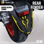 Hayaidesu Yamaha AEROX ALPHA (Standard/Cyber City/Turbo) Body Protector REAR FENDER Cover