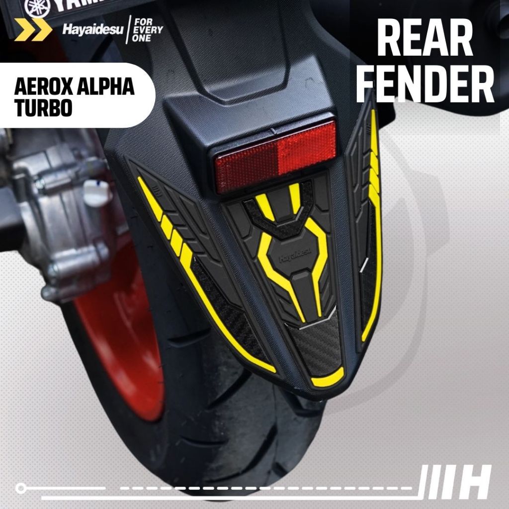 Hayaidesu Yamaha AEROX ALPHA (Standard/Cyber City/Turbo) Body Protector REAR FENDER Cover