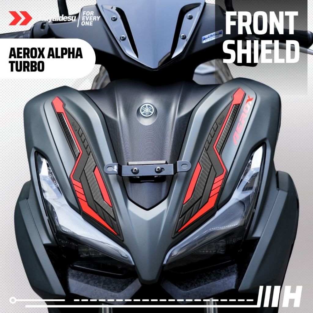 Hayaidesu Yamaha AEROX ALPHA (Standard/Cyber City/Turbo) Body Protector FRONT SHIELD Cover