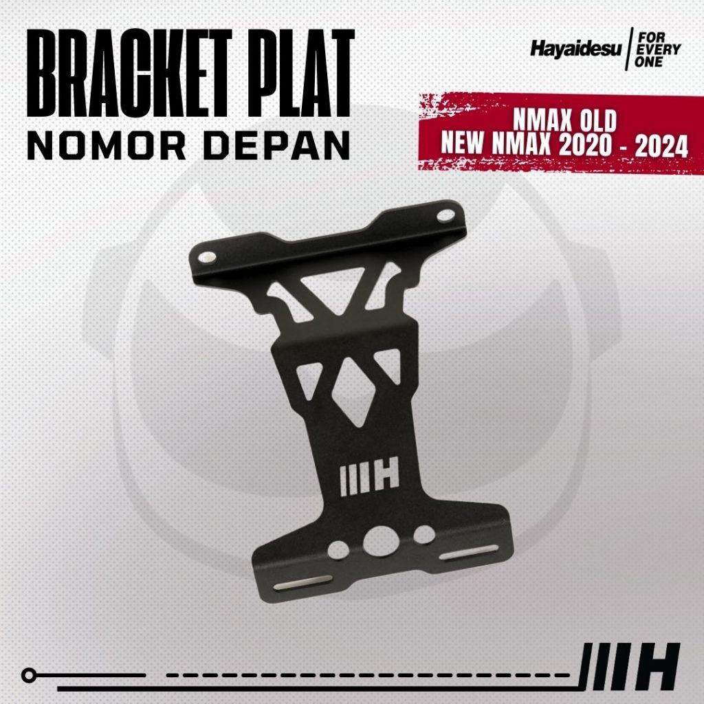 Hayaidesu Bracket Plate Number Depan Yamaha NMAX OLD & New NMAX - Dudukan Plat Nomor Depan