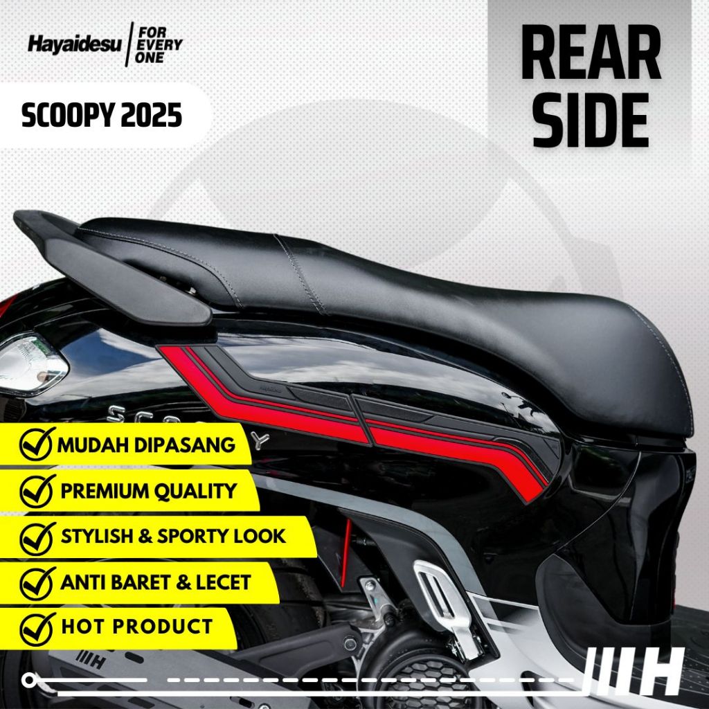 Hayaidesu Scoopy 2025 Body Protector REAR SIDE Cover