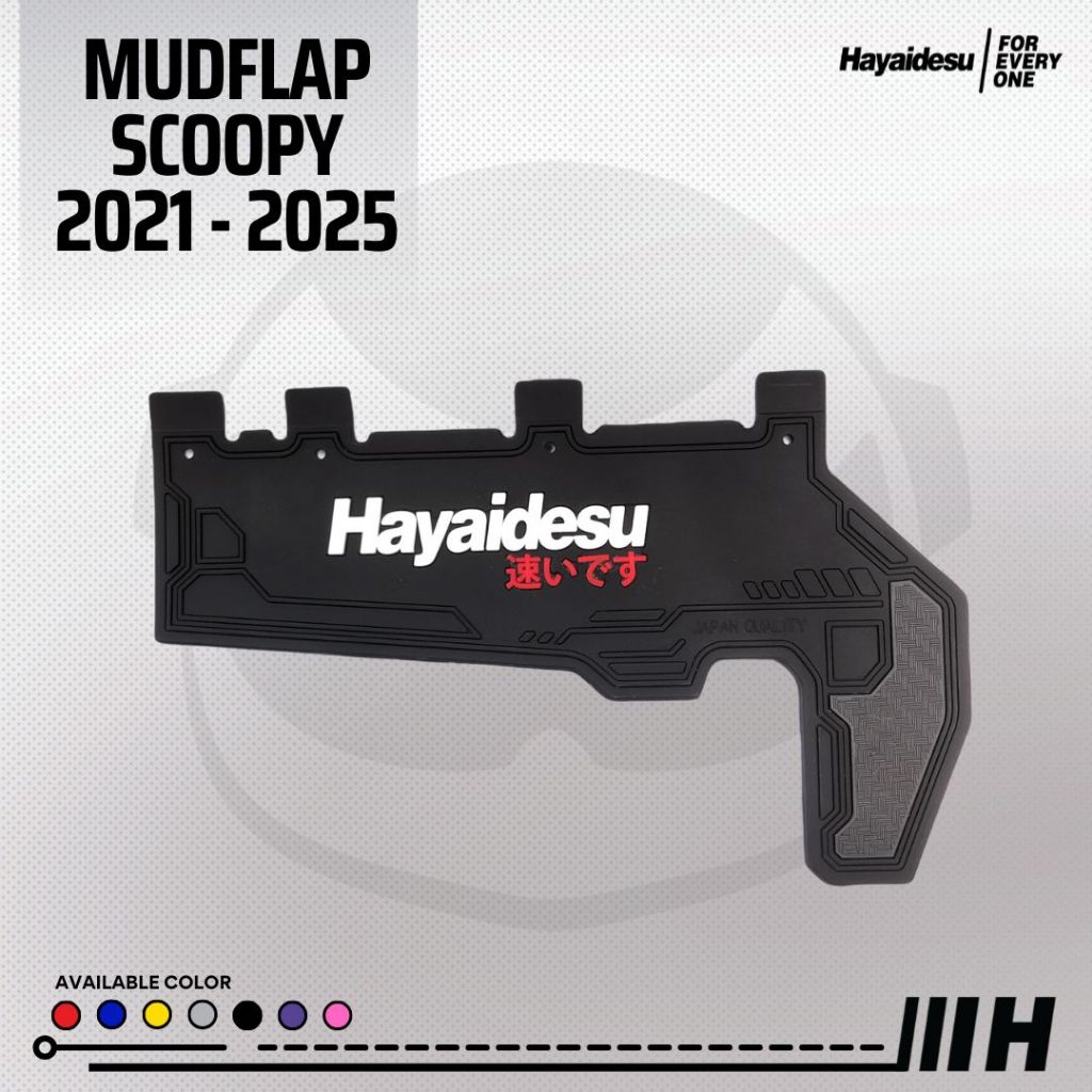 Hayaidesu Mud Flap New SCOOPY (2021-2025) Penahan Lumpur - Premium